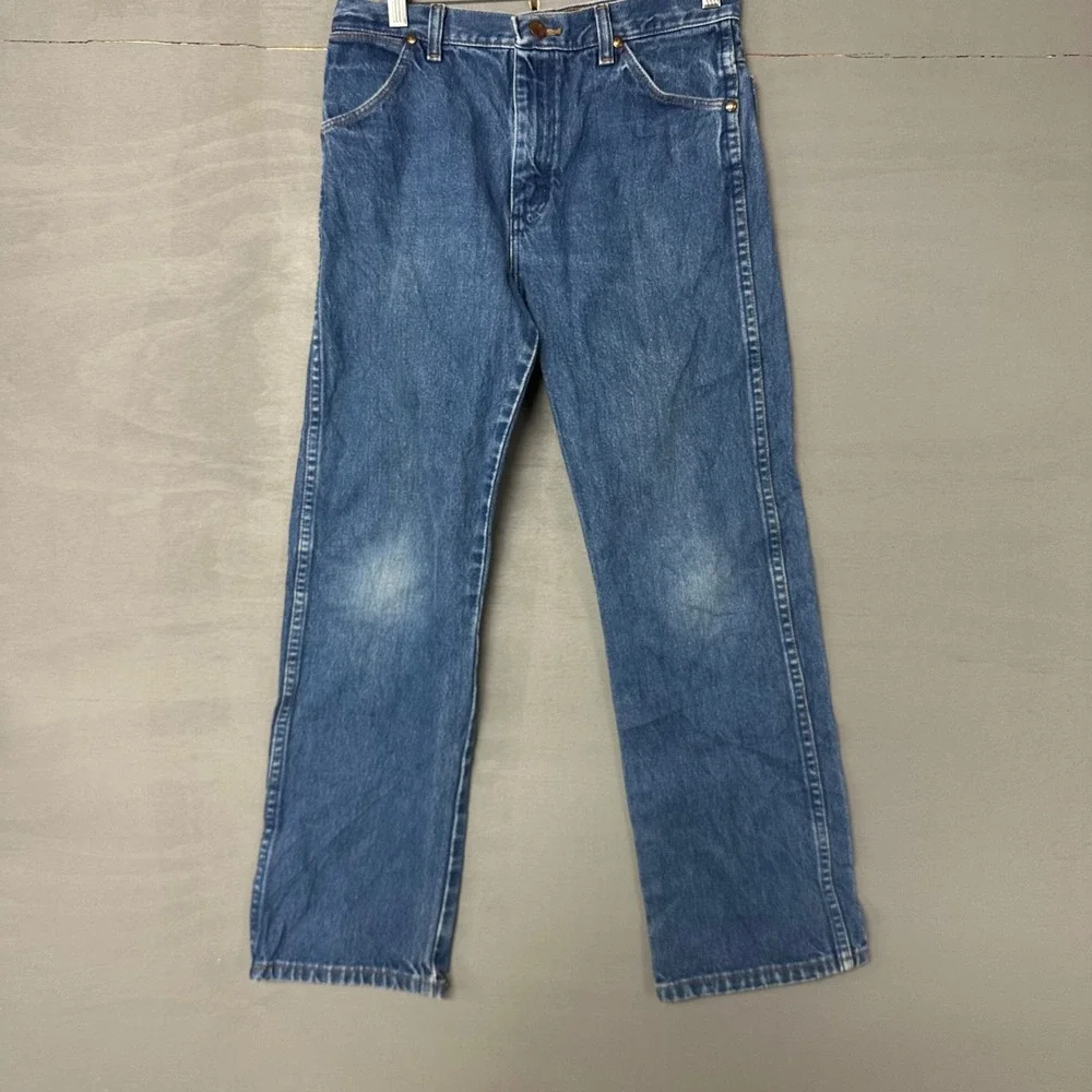 Wrangler‎ Cowboy Cut 13MWZBP Jeans Boys 14 Husky Medium Wash Straight Leg Denim